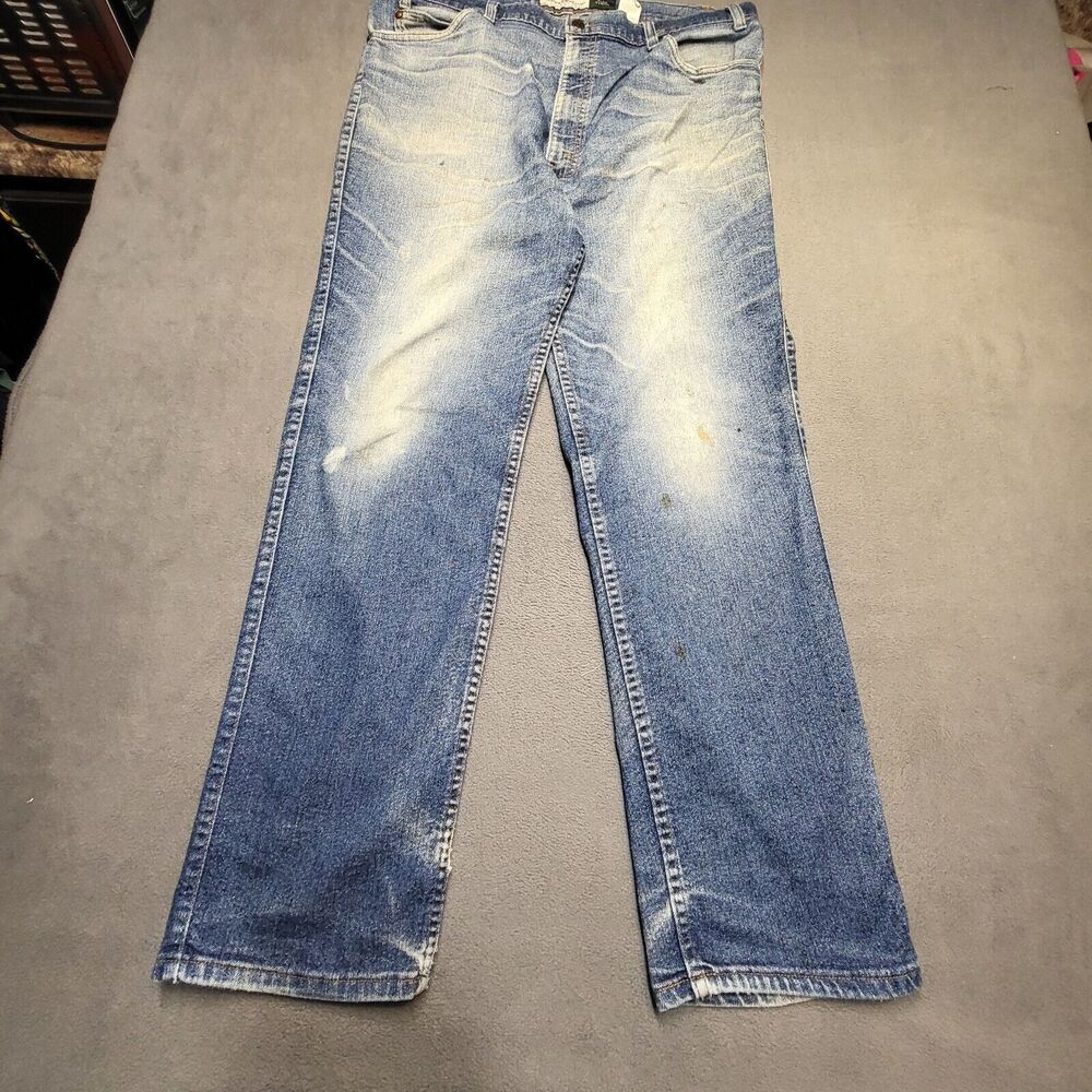 Vintage Levis Strauss Signature Jeans Mens 39x31 Silver Tab Relaxed Fit Thrashed